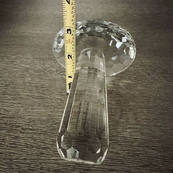 Mushroom Crystal Glass Prism Paperweight - Picture 5 of 6